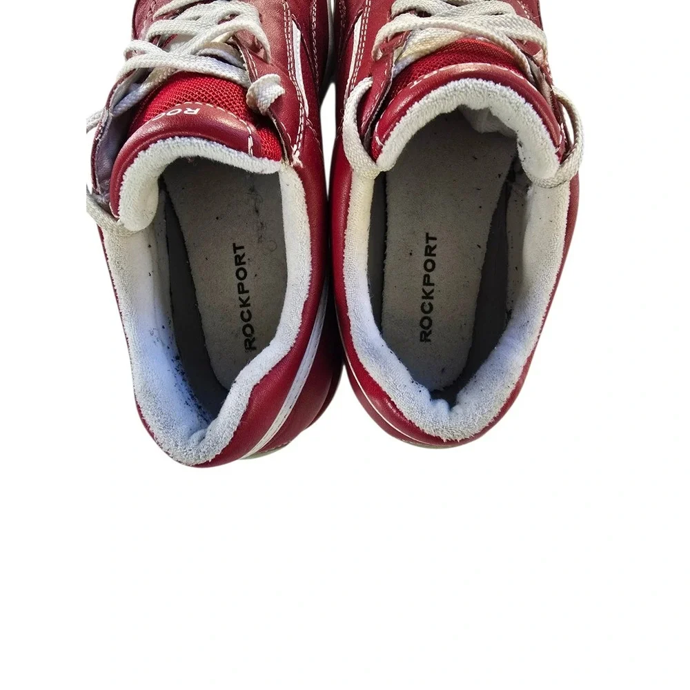 Rockport ProWalker‎ M7100 Mens Walking Shoes Size 9 Red Leather APM26865